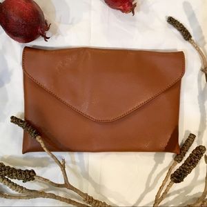 J. Crew brown clutch